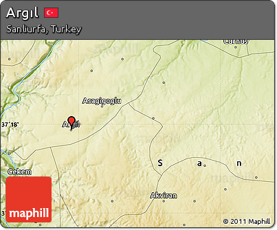 Physical Map of Argıl