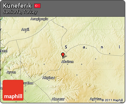 Physical Map of Küneferik