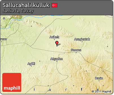 Physical Map of Sallucahalilküllük