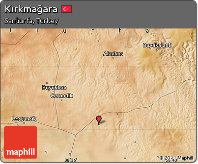 Satellite Map of Kırkmağara