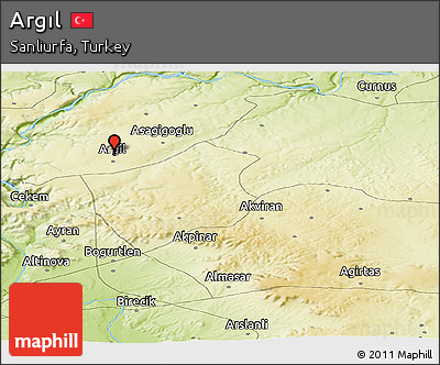 Physical Panoramic Map of Argıl