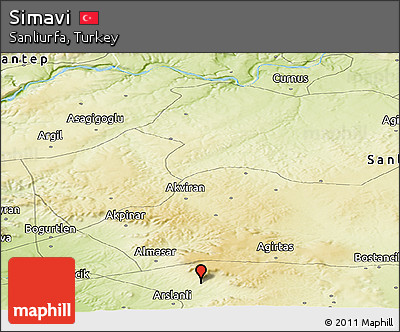 Physical Panoramic Map of Simavi