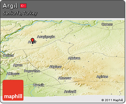 Physical Panoramic Map of Argıl