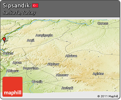 Physical Panoramic Map of Sıpsandık