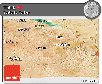Satellite Panoramic Map of Tütik