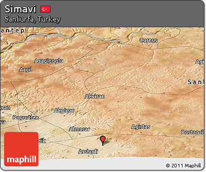 Satellite Panoramic Map of Simavi