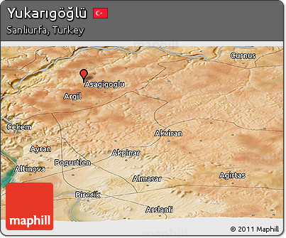 Satellite Panoramic Map of Yukarıgöğlü