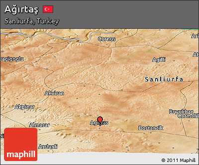Satellite Panoramic Map of Ağırtaş