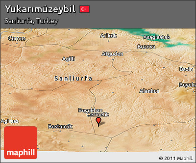 Satellite Panoramic Map of Yukarımüzeybil