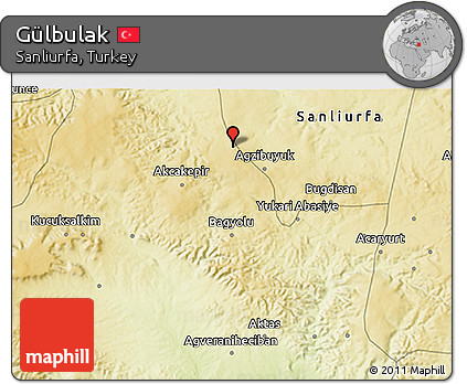 Physical 3D Map of Gülbulak