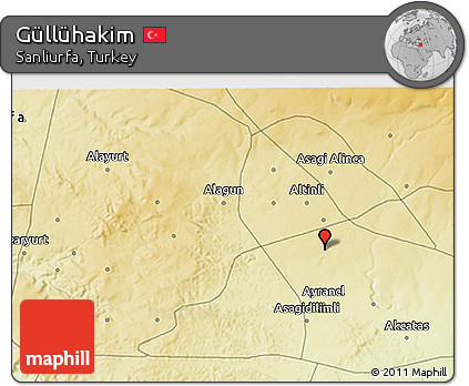 Physical 3D Map of Güllühakim