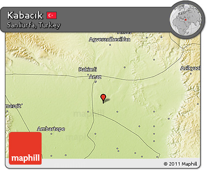 Physical 3D Map of Kabacık