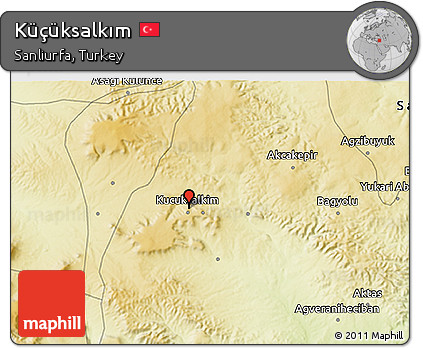 Physical 3D Map of Küçüksalkım