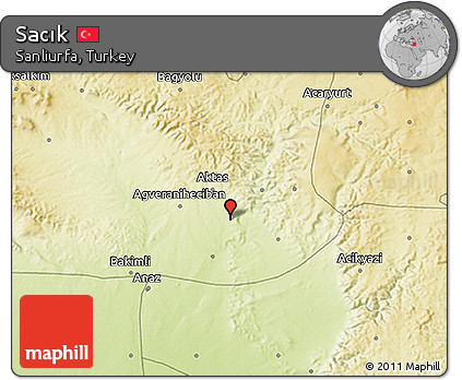 Physical 3D Map of Sacık
