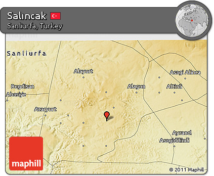 Physical 3D Map of Salıncak