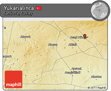 Physical 3D Map of Yukarıalınca
