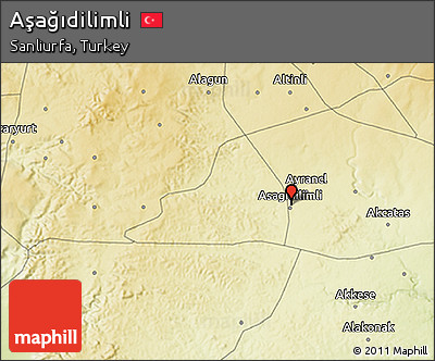 Physical 3D Map of Aşağıdilimli