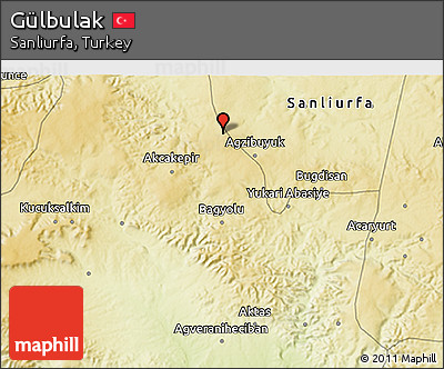 Physical 3D Map of Gülbulak