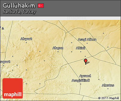 Physical 3D Map of Güllühakim