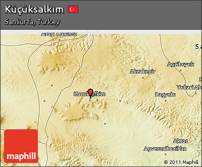 Physical 3D Map of Küçüksalkım