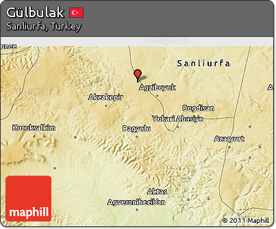 Physical 3D Map of Gülbulak