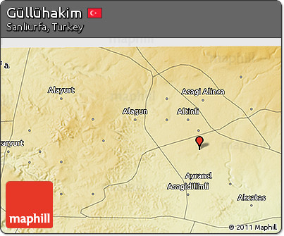 Physical 3D Map of Güllühakim