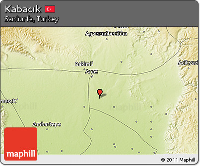 Physical 3D Map of Kabacık