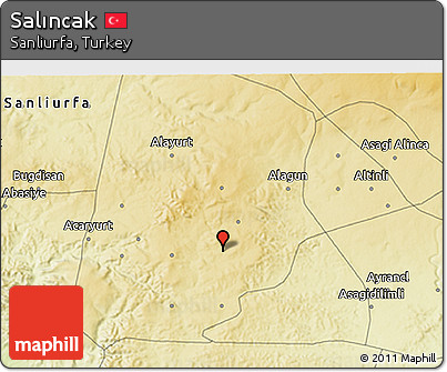 Physical 3D Map of Salıncak