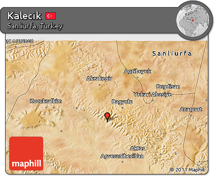 Satellite 3D Map of Kalecik
