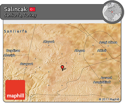 Satellite 3D Map of Salıncak