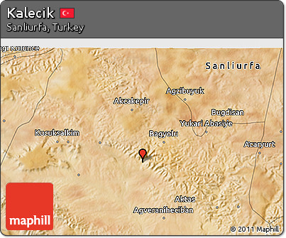 Satellite 3D Map of Kalecik