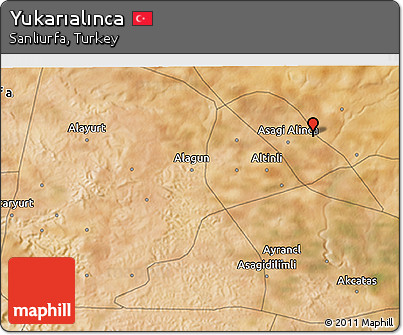 Satellite 3D Map of Yukarıalınca