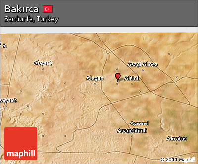 Satellite 3D Map of Bakırca