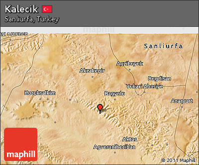 Satellite 3D Map of Kalecik