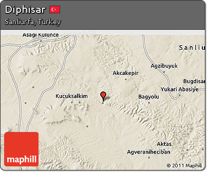 Shaded Relief 3D Map of Diphisar