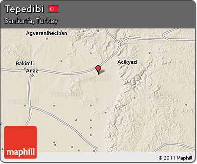 Shaded Relief 3D Map of Tepedibi