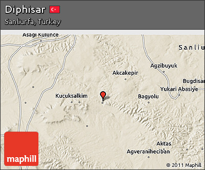 Shaded Relief 3D Map of Diphisar