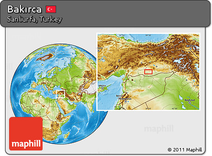 Physical Location Map of Bakırca