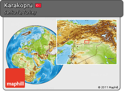 Physical Location Map of Karaköprü