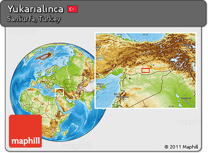 Physical Location Map of Yukarıalınca