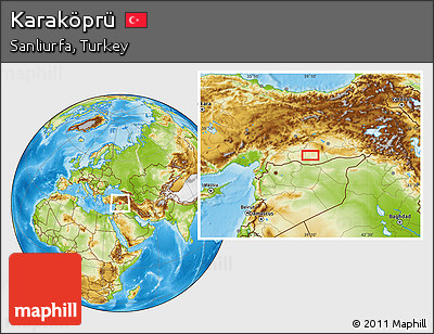 Physical Location Map of Karaköprü
