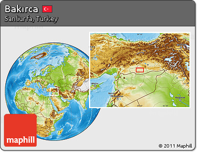 Physical Location Map of Bakırca