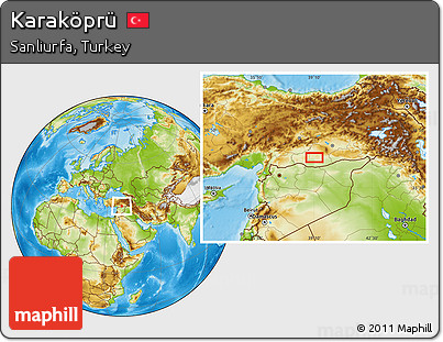 Physical Location Map of Karaköprü