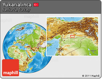 Physical Location Map of Yukarıalınca