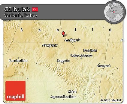 Physical Map of Gülbulak
