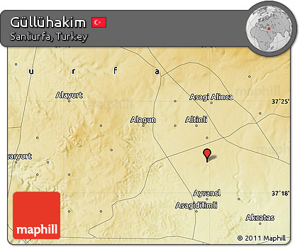 Physical Map of Güllühakim