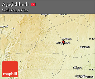 Physical Map of Aşağıdilimli