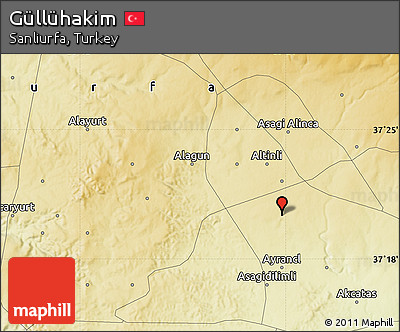 Physical Map of Güllühakim