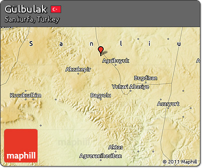 Physical Map of Gülbulak