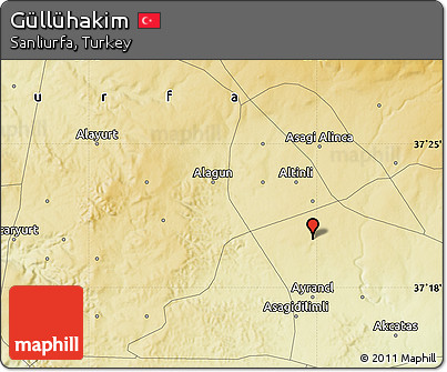 Physical Map of Güllühakim